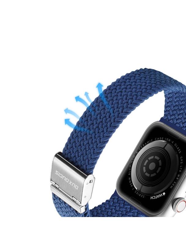 DUX DUCIS pasek MIXTURE II pleciony do Apple Watch 42 / 44 / 45 mm niebieska