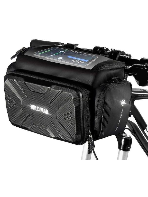 WILDMAN sakwa rowerowa na kierownicę na zamek 4L GS6 czarna