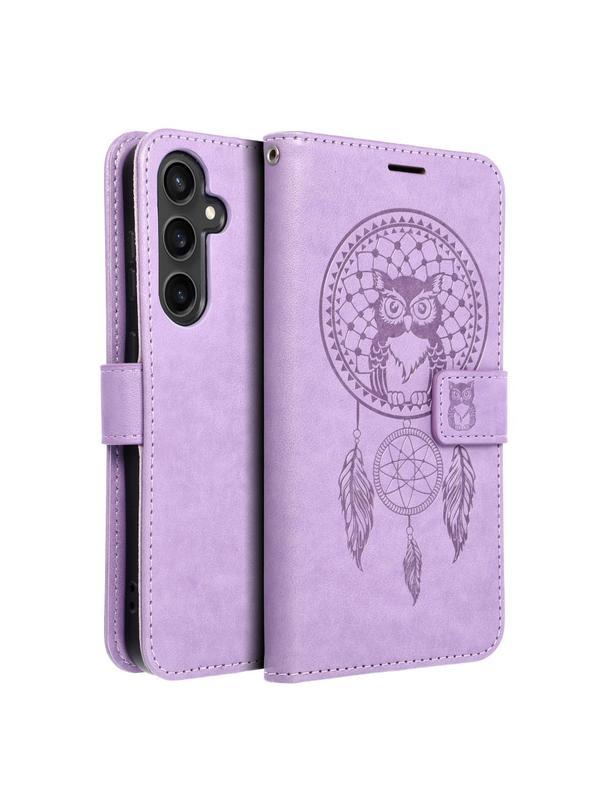 Kabura MEZZO Book do SAMSUNG S23 FE łapacz snów fioletowy