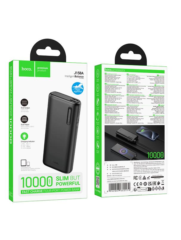 Powerbank Hoco 10000 mAh 2A J158A czarny