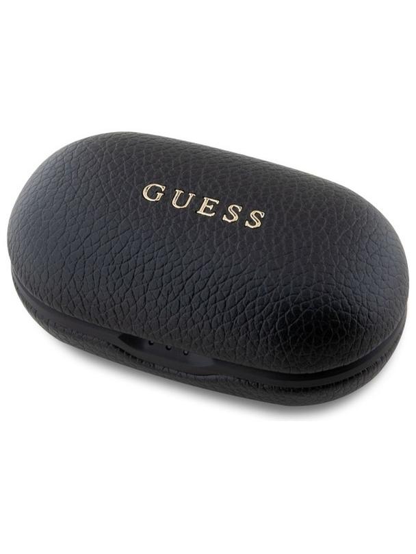 GUESS słuchawki bezprzewodowe bluetooth TWS ENC GUTWSPGTSPSK (PU Grainee Classic Logo) czarne