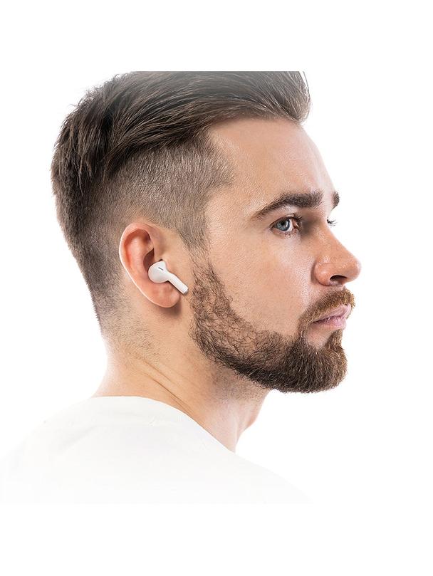 EOL Słuchawki bezprzewodowe douszne Hoco TWS EW54 białe mleczne