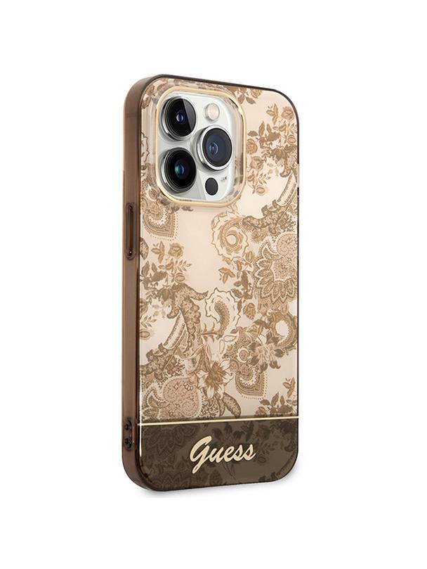 GUESS futerał do IPHONE 14 Pro Max GUHCP14XHGPLHC (IML Electro Cam TDJ) ochra