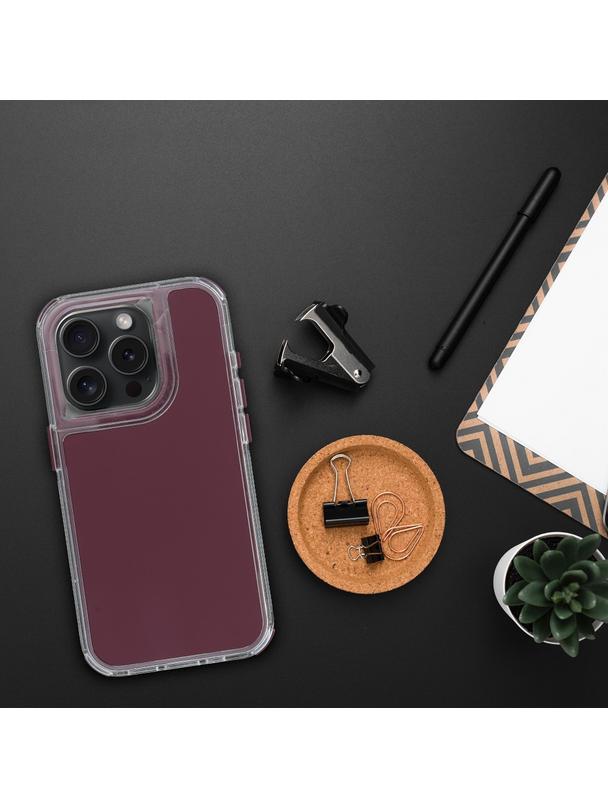 Futerał MATRIX do IPHONE 16 Pro purpurowy