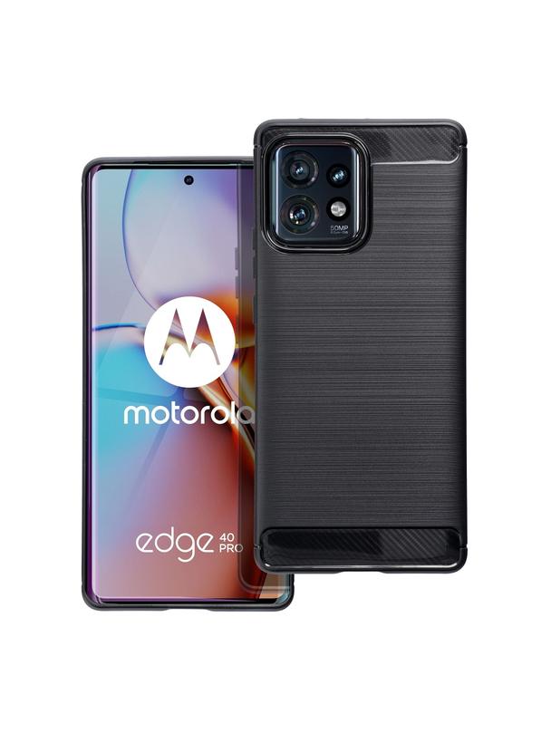 Futerał CARBON do MOTOROLA EDGE 40 Pro czarny