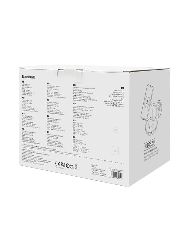 BASEUS ładowarka indukcyjna 3w1 kompatybilna z MagSafe 15W WXTE000101 czarna