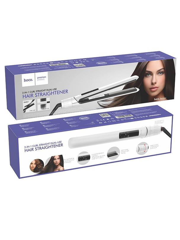 Prostownica do włosów Hoco DAR47 biała