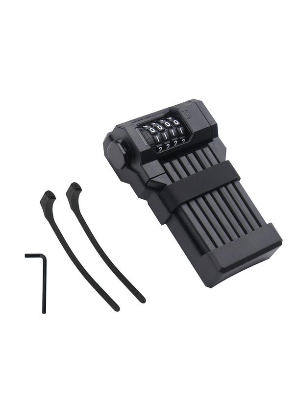 Zapięcie do roweru / hulajnogi na 4 cyfrowy szyfr FSBYL48532 czarne