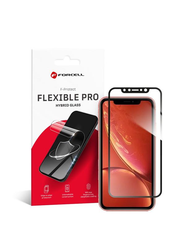 Szkło hybrydowe do iPhone XR / 11 Forcell Flexible 5D czarne