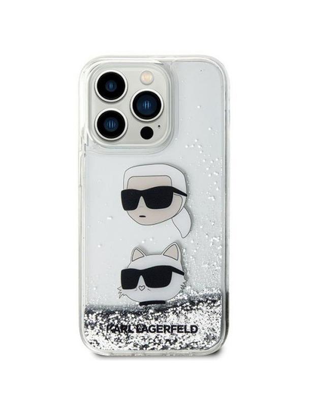KARL LAGERFELD futerał do IPHONE 11 KLHCN61LDHKCNS (Liquid Glitter KC) biały