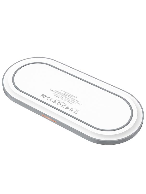 Ładowarka indukcyjna Hoco 3w1 Qi 2A 10W CW24 biała