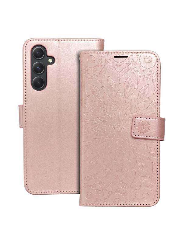 Kabura MEZZO Book do SAMSUNG A54 5G mandala złoty róż