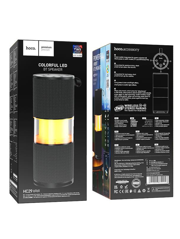 Głośnik bluetooth 7,5W 3h Hoco HC29 czarny