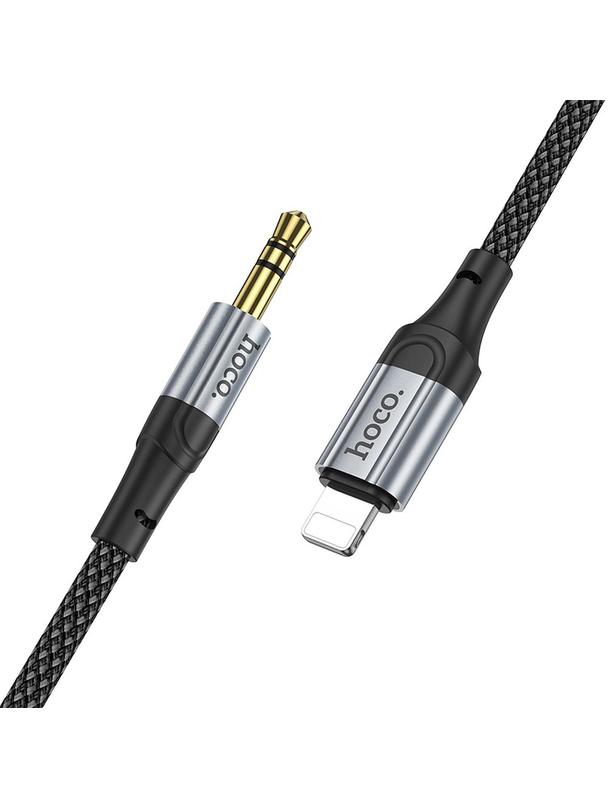 Kabel AUX Lightning do Jack 3,5 mm Hoco 1 m UPA26 czarny
