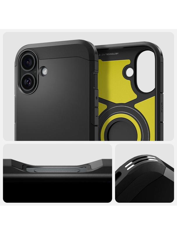 SPIGEN futerał TOUGH ARMOR MAG kompatybilny z MagSafe do IPHONE 16 black
