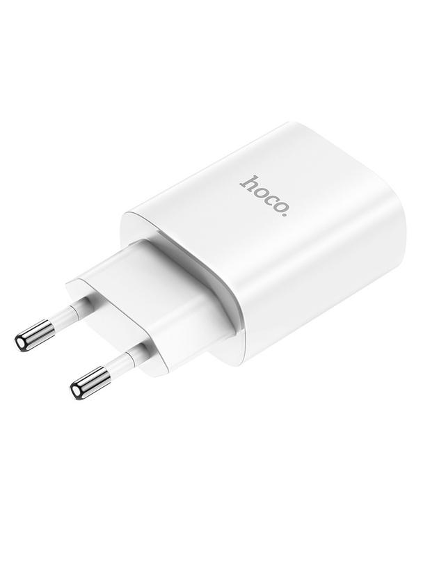 Ładowarka sieciowa do telefonu Hoco USB C PD 20W N14 biała