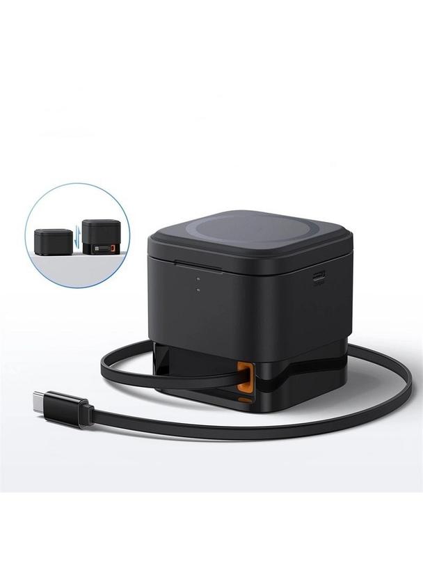 BASEUS ładowarka indukcyjna 2w1 kompatybilna z MagSafe 3A 20W BS-W531 czarna