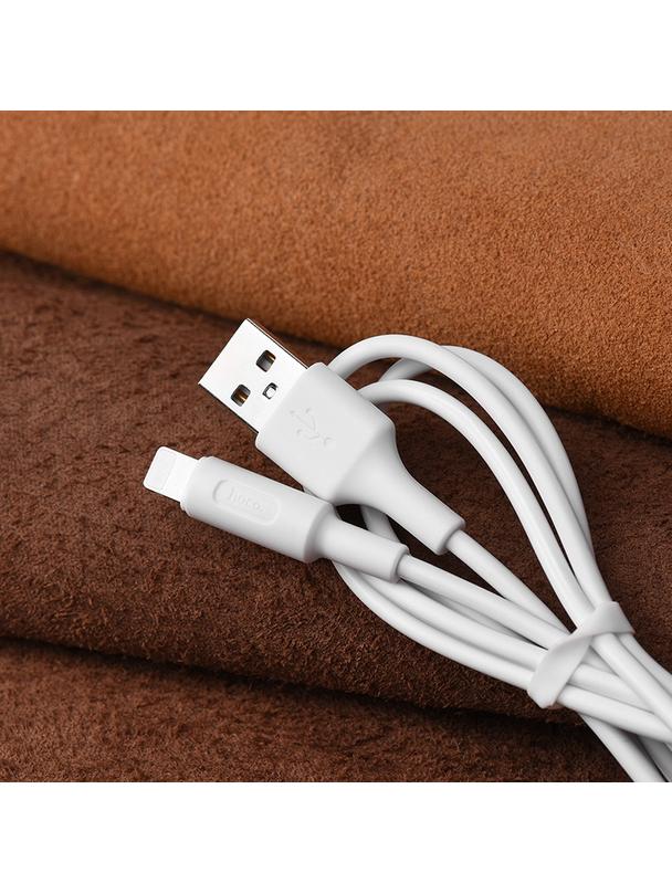 Kabel USB A do Lightning Hoco 2A 1 m X25 biały