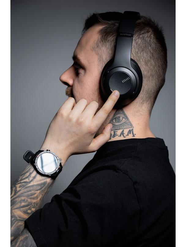 DOQAUS słuchawki bezprzewodowe bluetooth nagłowne VOGUE 9 2w1 czarne