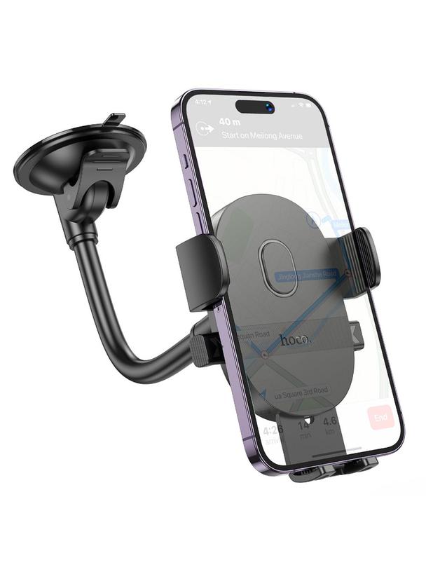 Uchwyt na telefon do samochodu uniwersalny Hoco do szyby / deski H20 czarny
