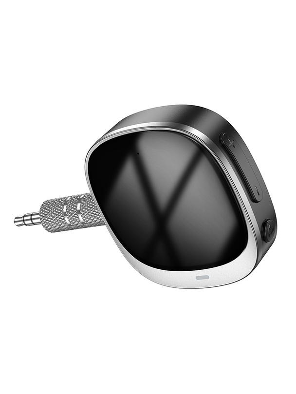 Adapter AUX bluetooth Jack 3,5 mm Hoco z wyświetlaczem E80 czarny