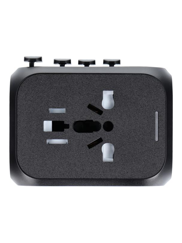Ładowarka podróżna / adapter OL-309-PQ20 CAŁY ŚWIAT czarna