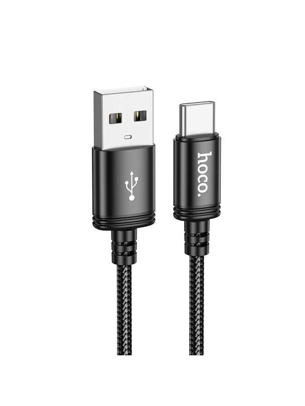 Kabel USB A do USB C Hoco 3A 2 m X89 czarny