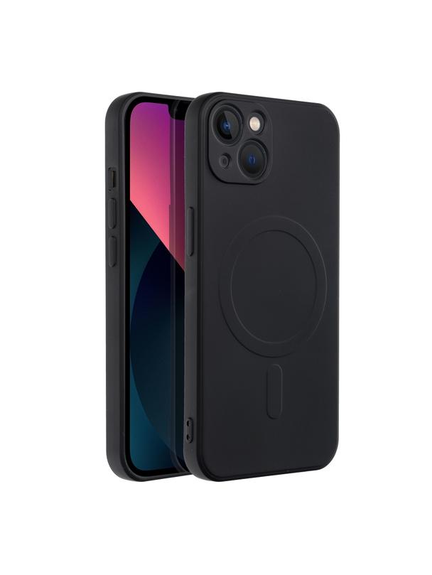 Futerał SILICONE MAG COVER kompatybilny z MagSafe do IPHONE 13 czarny