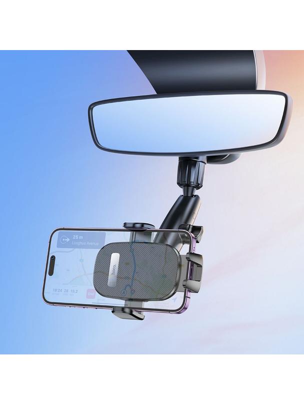 EOL Uchwyt na telefon do samochodu uniweralny Hoco na lusterko H17 czarny