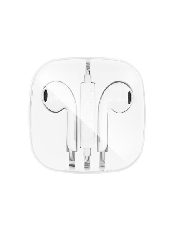 Słuchawki przewodowe Lightning z mikrofonem NEW BOX HR-ME25 białe