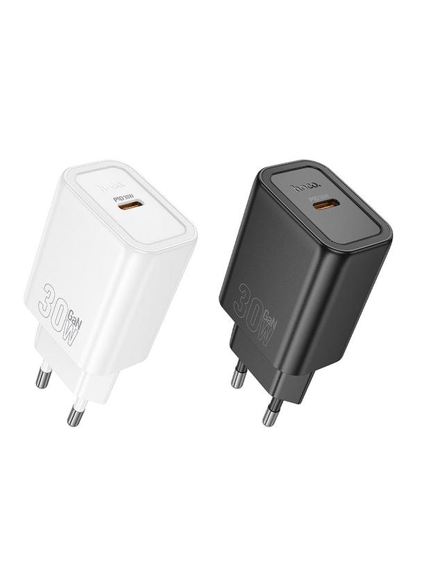 Ładowarka sieciowa do telefonu Hoco USB C QC PD 30W N62 czarna
