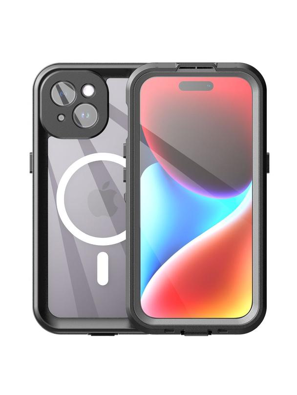 Futerał wodoodporny SHELLBOX DOT kompatybilny z MagSafe do IPHONE 15 czarny