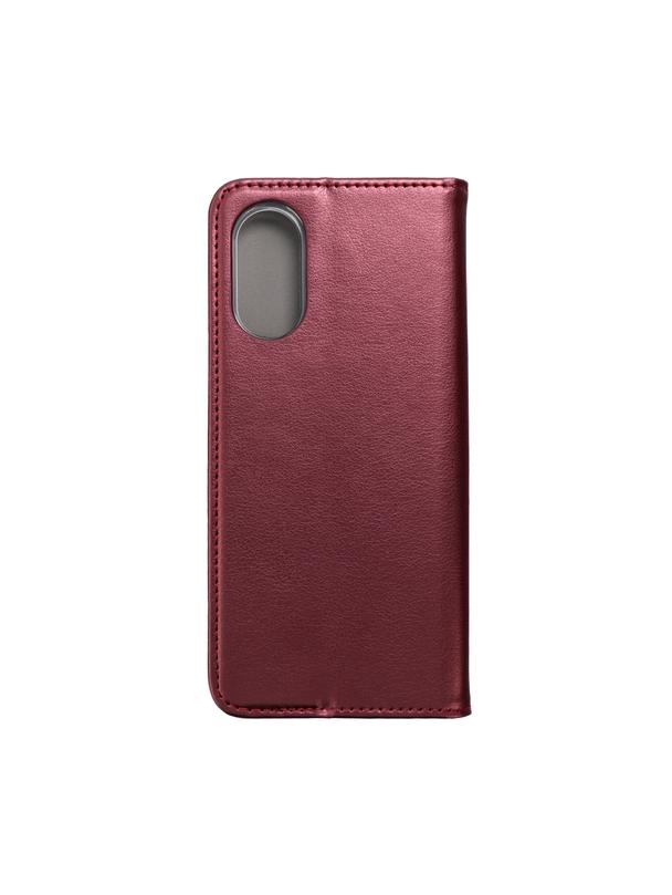 Kabura SMART MAGNETO do OPPO A17 burgundowy