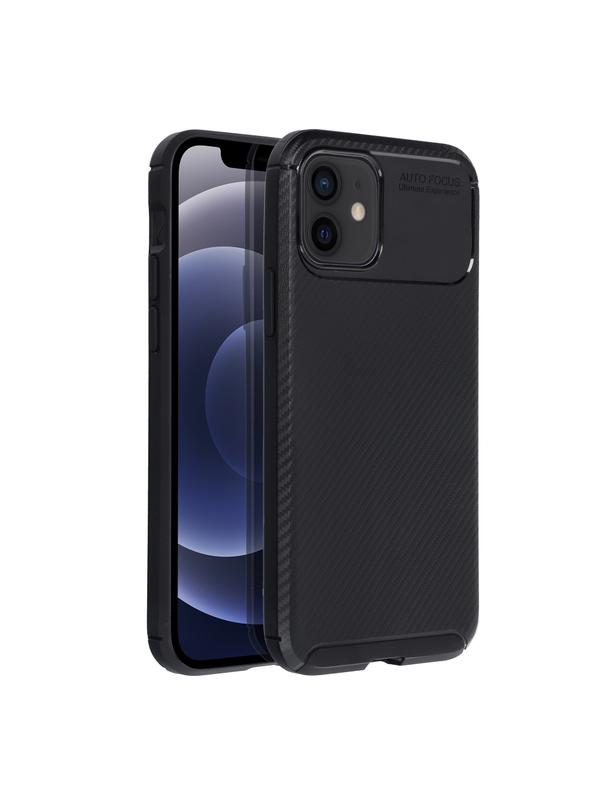 Futerał CARBON PREMIUM do IPHONE 12 / 12 Pro czarny