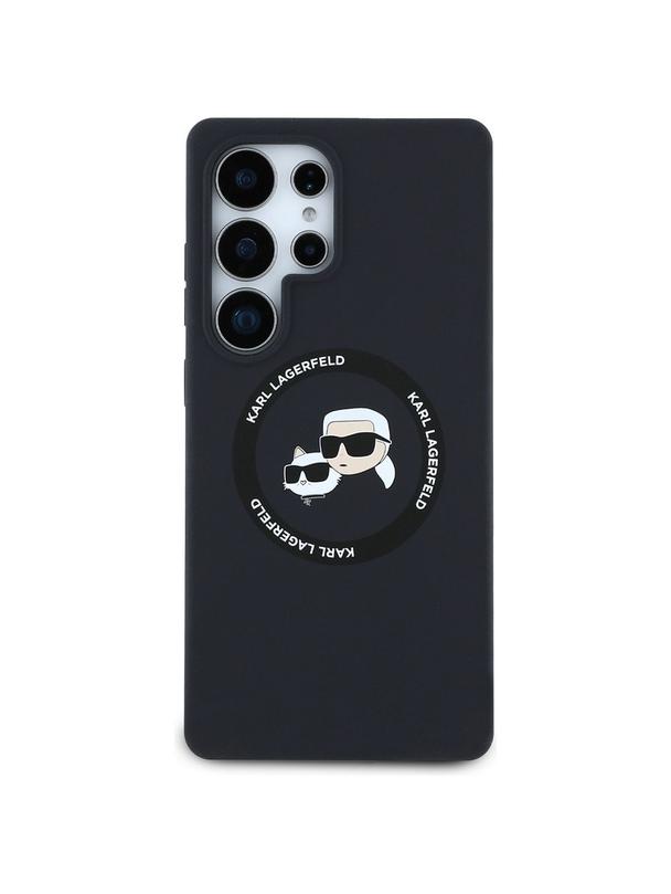 KARL LAGERFELD futerał do SAMSUNG S25 Ultra KLHMS25LSKCHTCK (Magnetic Silicone Double Heads) czarny