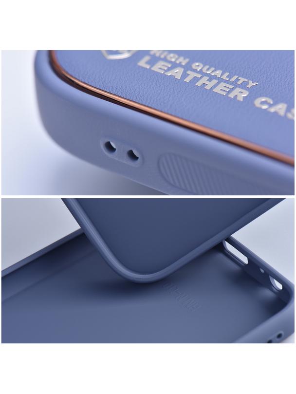 Futerał LEATHER CASE skórzany do IPHONE 12 Pro Max niebieski