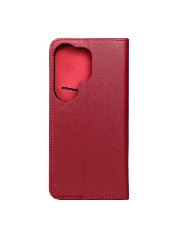 Kabura SMART PRO Book skórzana do SAMSUNG S26 Ultra bordowy