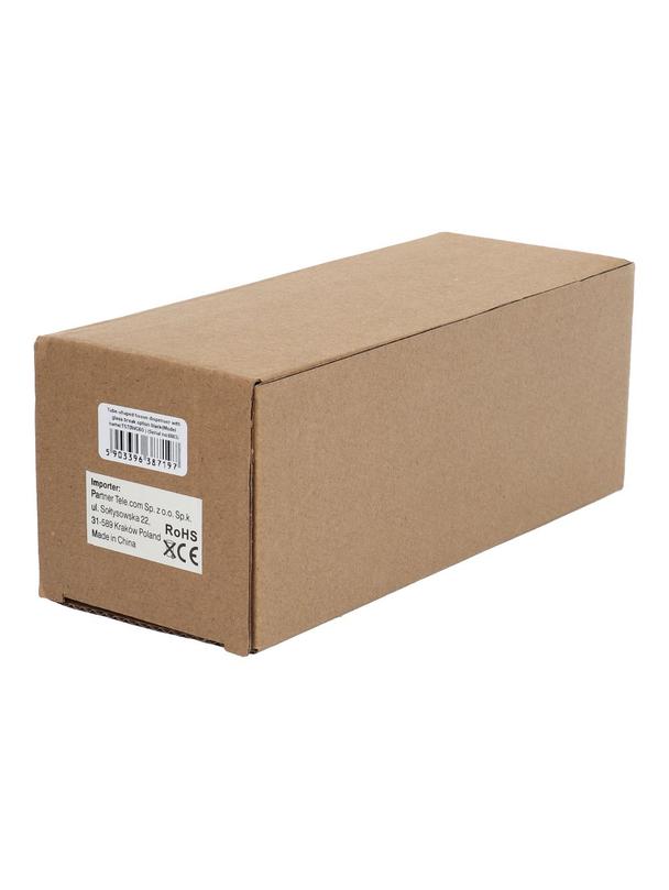 Pojemnik na chusteczki w kształcie tuby z opcją wybicia szyby czarny