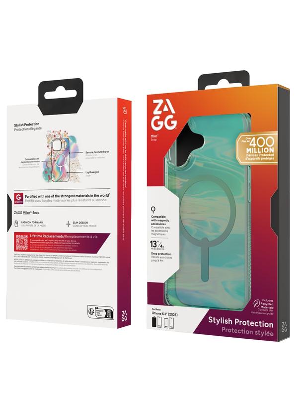 ZAGG futerał MILAN SNAP kompatybilny z MagSafe do IPHONE 17 oil slick