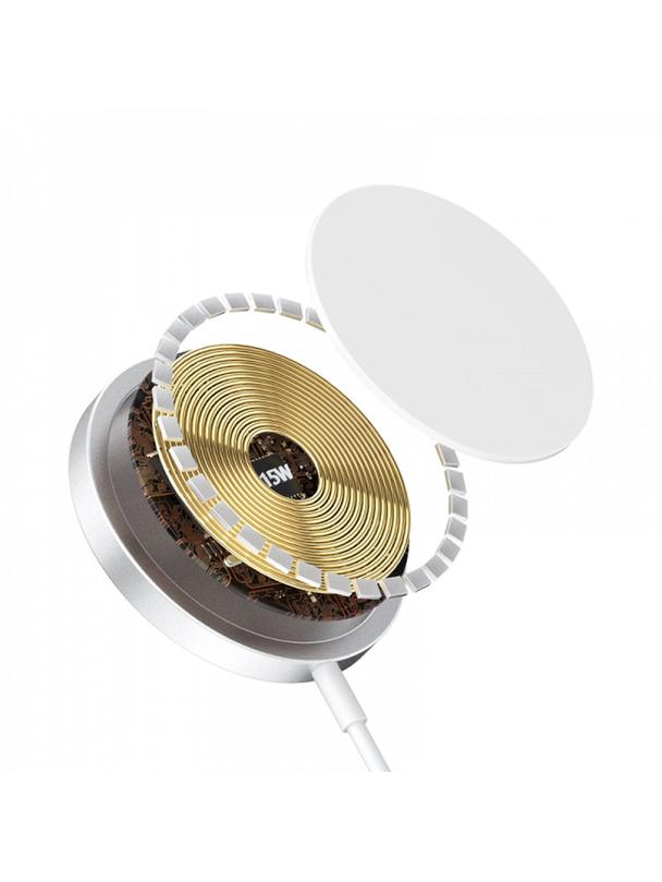 WiWU - Ładowarka bezprzewodowa 15W do telefonów kompatybilna z MagSafe Wi-W009