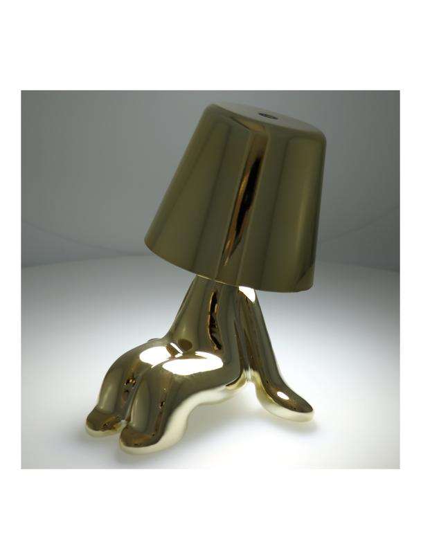 Lampka nocna GOLD MAN Art Deco siedzący (wzór 6) MLTL
