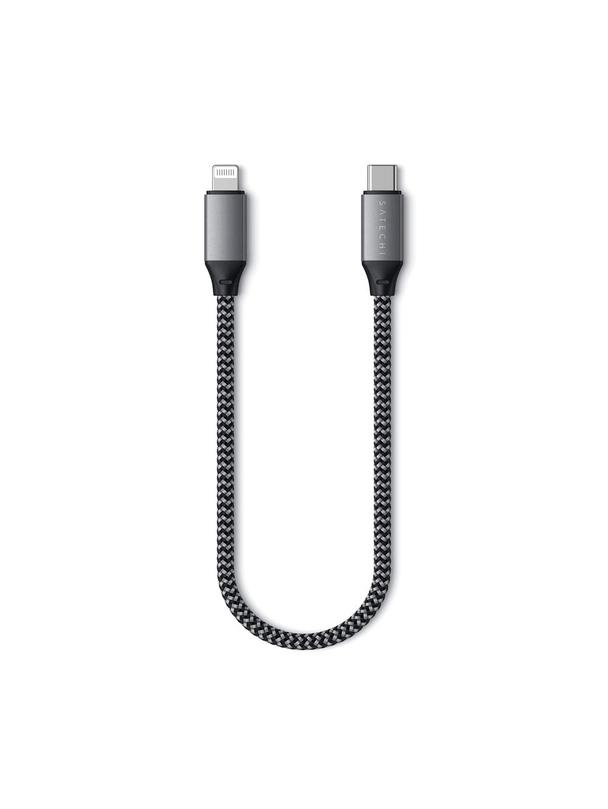 Kabel USB C do Lightning Satechi 0,25 m ST-TCL10M szary