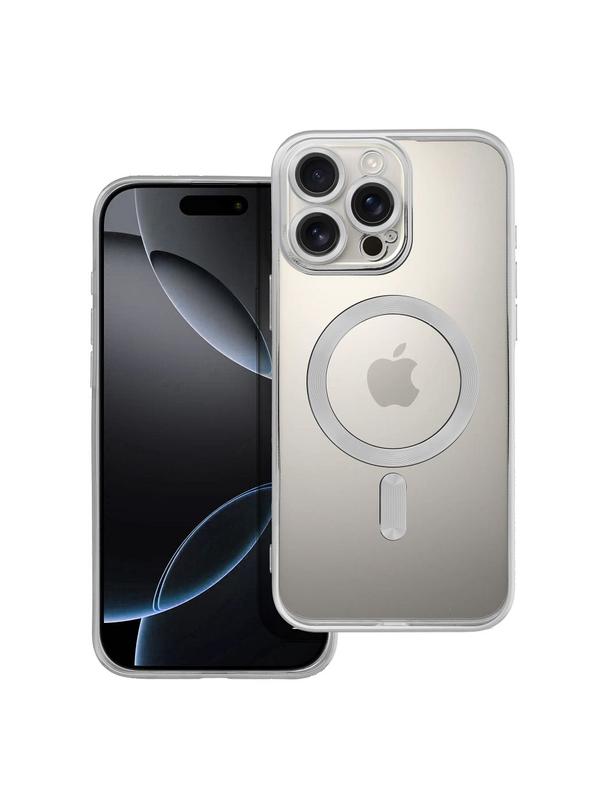 Futerał ELECTRO MAG COVER kompatybilny z MagSafe do IPHONE 16 Pro Max srebrny
