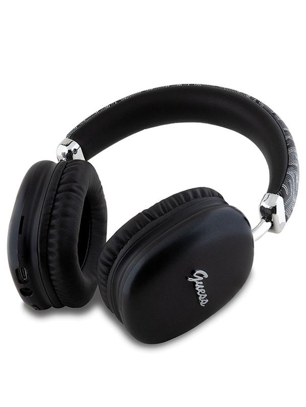 GUESS słuchawki bezprzewodowe bluetooth nauszne GUBHK1GCTCSK (Gcube Metallic Script Logo) czarne