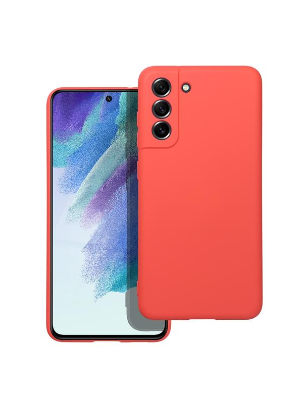 Futerał SILICONE do SAMSUNG S21 FE brzoskwiniowy