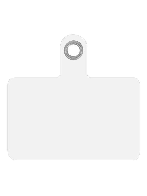 Wkładka plastikowa dla zawieszki do telefonu / sztywna - transparent