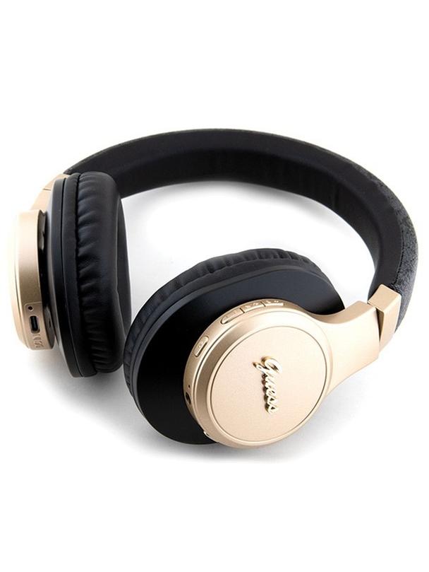 GUESS słuchawki bezprzewodowe bluetooth nauszne GUBH604GEMK (4G Script) czarne