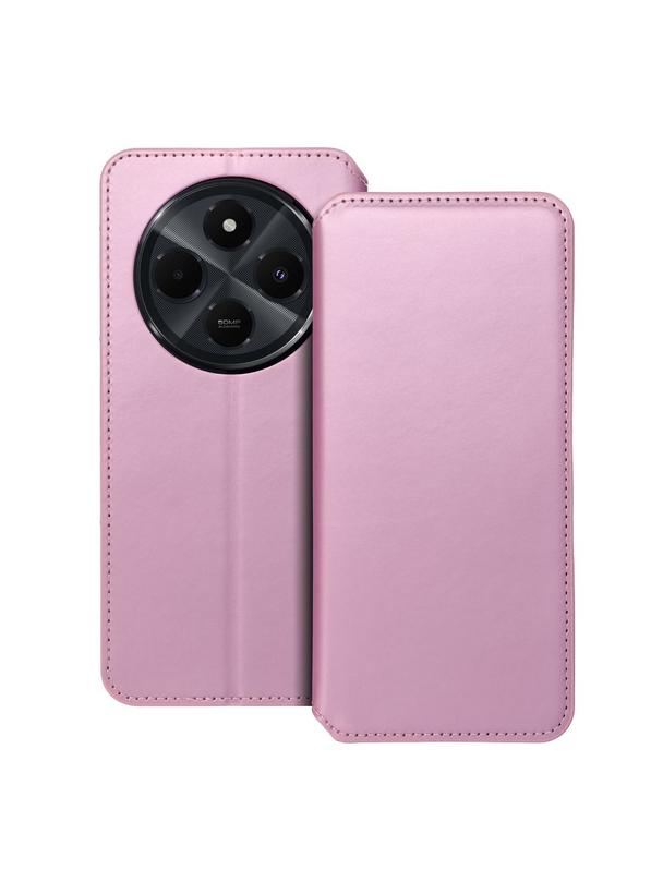 Kabura DUAL POCKET Book do XIAOMI Redmi 14c jasny różowy