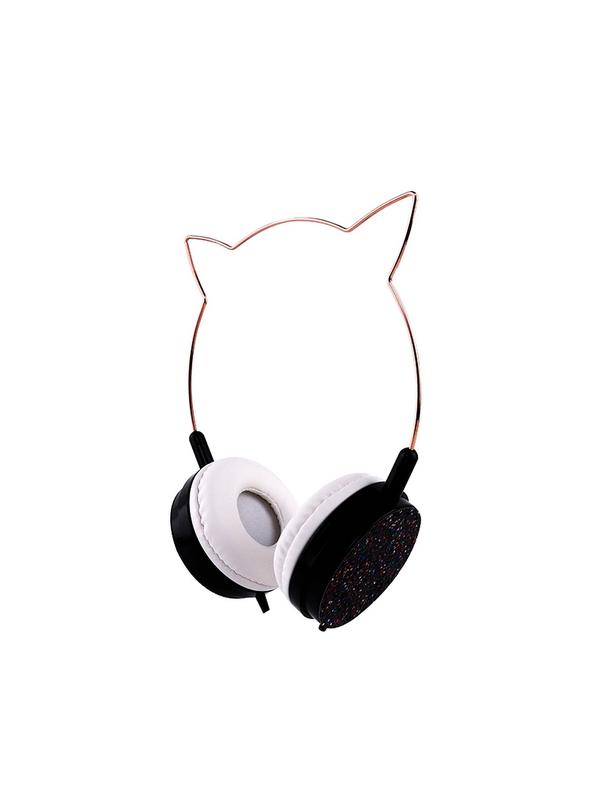 Słuchawki przewodowe nauszne Jack 3,5 mm Cat Ear YLFS-22 czarne