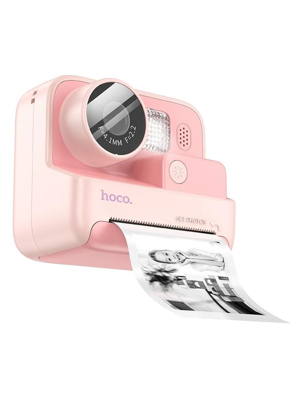 Aparat cyfrowy dla dzieci z drukarką Hoco 1MP 2,0" HD Ready DV200 różowy